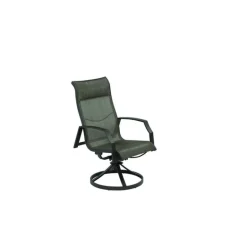 Living Accents Icarus Black Aluminum Frame Swivel Balcony Rocking Chair (Pack of 2)