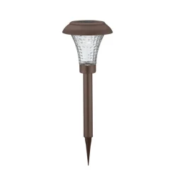 Living Accents Matte Bronze Solar Powered LED Pathway Light 8 pk