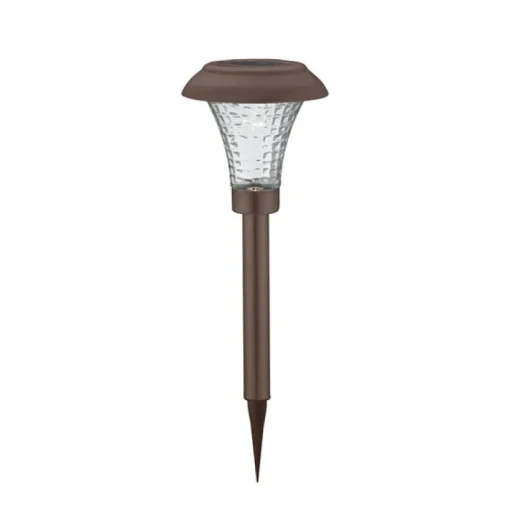 Living Accents Matte Bronze Solar Powered LED Pathway Light 8 pk