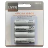 Living Accents NiMH AA 1.2 volt Solar Rechargeable Battery 4 pk