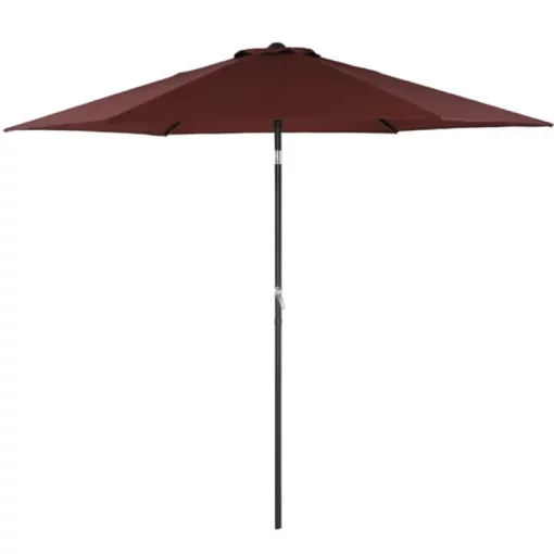 Living Accents Redmond 107.96 Tiltable Burgundy Market Umbrella