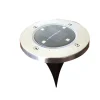 Living Accents Silver Plastic 5 lm. Solar Powered LED Uplight 5.51 H in.
