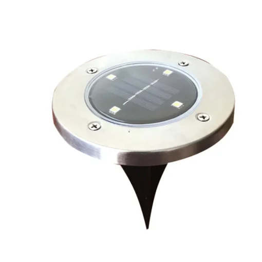Living Accents Silver Plastic 5 lm. Solar Powered LED Uplight 5.51 H in.