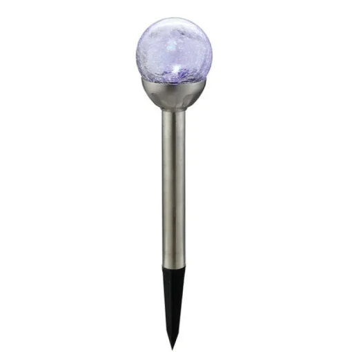 Living Accents Silver Solar Powered LED Pathway Light (Pack of 6)