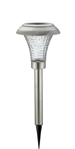 Living Accents Silver Solar Powered LED Pathway Light 8 pk