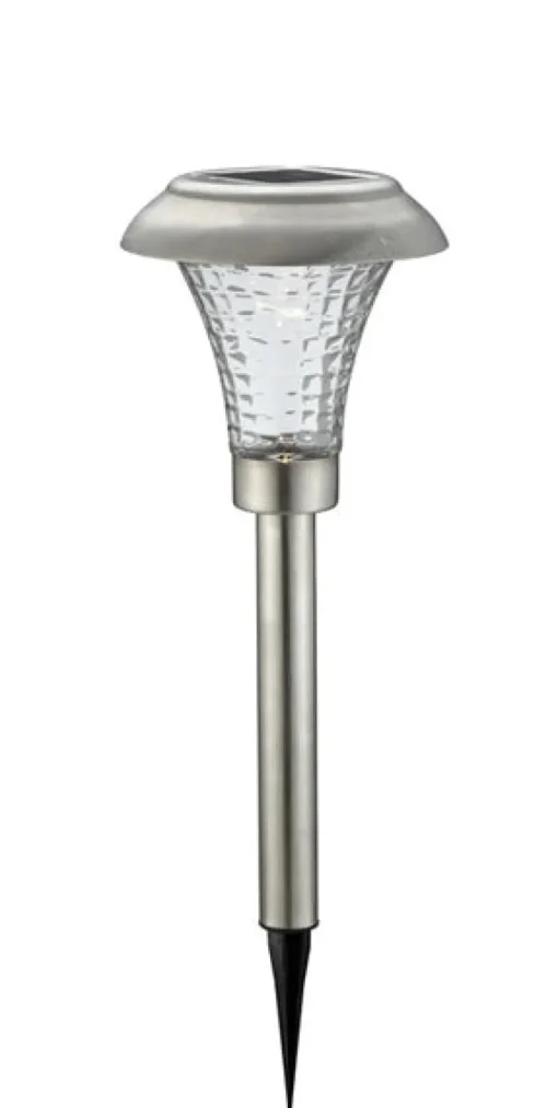 Living Accents Silver Solar Powered LED Pathway Light 8 pk