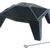 Living Accents Square Wood Fire Pit 15.2 in. H x 27.4 in. W x 27.4 in. D Steel (Pack of 6)