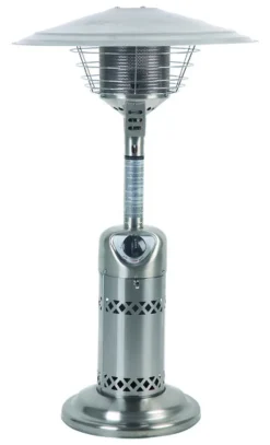 Living Accents Stainless Steel Pole and Base Tabletop Propane Patio Heater