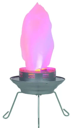 Living Accents Steel Portable Fake Fan Driven Flame High Output LED Fire Pit 9 H x 11 W x 11 D in.