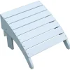 Living Accents White Resin Adirondack Ottoman