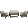 Living Accents Willow 4 pc Patio Set Beige