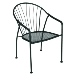 Living Accents Winston Black Steel Frame Chair