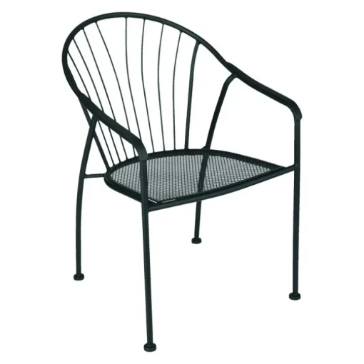 Living Accents Winston Black Steel Frame Chair