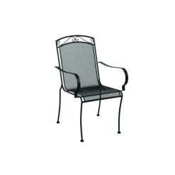 Living Accents Winston Black Steel Frame Dining Chair (Pack of 4)