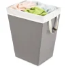 LNDRY HAMPER GRAY 22"H