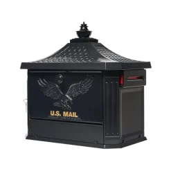 LOCK MAILBOX SMOOTH BLK