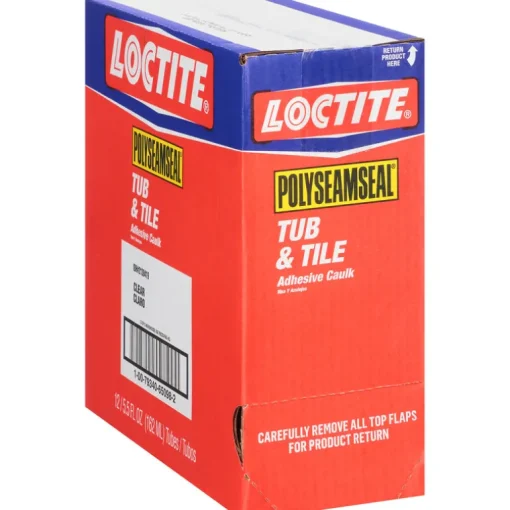 Loctite Polyseamseal Clear Acrylic Latex Tub and Tile Adhesive Caulk 5.5 oz