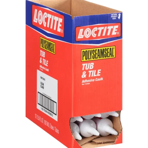 Loctite Polyseamseal Clear Acrylic Latex Tub and Tile Adhesive Caulk 5.5 oz