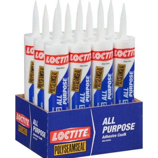 Loctite Polyseamseal Clear Acrylic Latex Adhesive Caulk 10 oz.