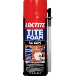 Loctite Tite Foam White Polyurethane Big Gaps Foam Sealant 12 oz. for Indoor & Outdoor Use (Pack of 12)