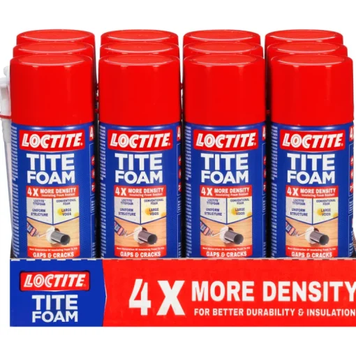 Loctite TiteFoam White Polyurethane Foam Sealant 12 oz. (Pack of 12)