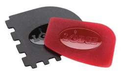 Lodge Black/Red Polycarbonate Scraper Combo Set