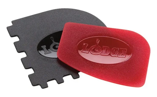 Lodge Black/Red Polycarbonate Scraper Combo Set