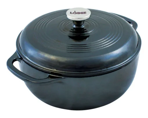Lodge Cast Iron Dutch Oven 10.5 in. 6 qt Black