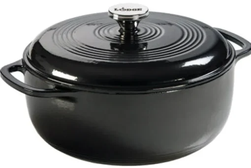 Lodge Cast Iron Dutch Oven 10.5 in. 6 qt Black