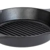 Lodge Cast Iron Grill Pan 10-1/4 in. Black