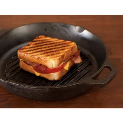 Lodge Cast Iron Grill Pan 10-1/4 in. Black