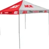 Logo Chairs Canopy Tent 9' X 9' Steel Frame Red
