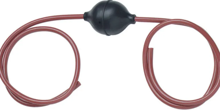 LubriMatic Black/Maroon Rubber Siphon Hose