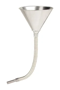LubriMatic Silver 17.5 in. H Steel 24 oz Flexible Funnel