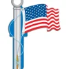 Lucky Line Key Shapes American Flag House Key Blank Double sided For Kwikset KW1/11 (Pack of 5)