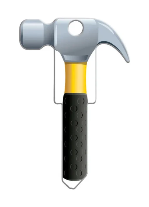 Lucky Line Products Hammer House Key Blank Single sided For Kwikset (Pack of 5)