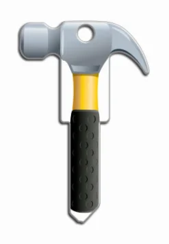 Lucky Line Products Hammer House Key Blank Single sided For Kwikset (Pack of 5)