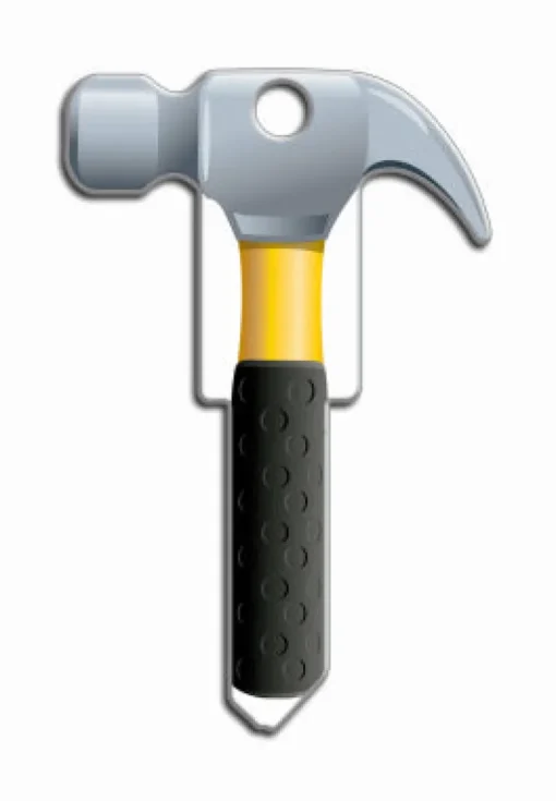 Lucky Line Products Hammer House Key Blank Single sided For Kwikset (Pack of 5)