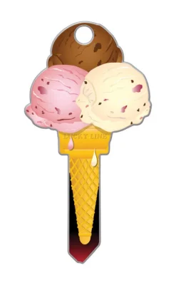 Lucky Line Products Key Shapes Ice Cream House Key Blank Double sided For Kwikset KW1/11 (Pack of 5)