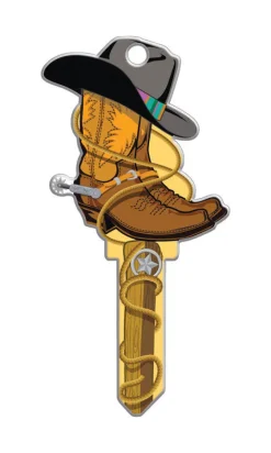 Lucky Line Products Key Shapes Cowboy House Key Blank Double sided For Kwikset KW1/11 (Pack of 5)