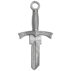 Lucky Line Silver Metal Double sided House Sword KW1 Key Blank (Pack of 5)