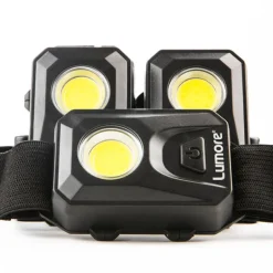 Lumore 150 lm Black LED COB Head Lamp AAA Battery