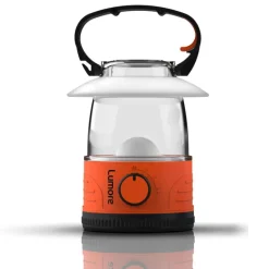 LUMORE Black/Orange ABS 50 lm. Non-Rechargeable LED Camping Lantern 4.5 W x 5.25 H in. (Pack of 6)