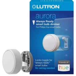 Lutron Aurora White Rotary Dimmer Switch 1 pk