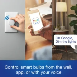 Lutron Aurora White Rotary Dimmer Switch 1 pk