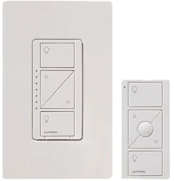 Lutron Caseta White 150 W Wireless Smart-Enabled Dimmer Switch w/Remote Control 1 pk