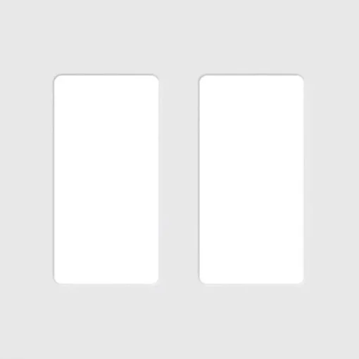 Lutron Claro White 2 gang Plastic Decorator Wall Plate 1 pk