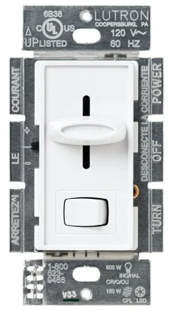 Lutron Skylark White 150 W 3-Way Dimmer Switch 1 pk