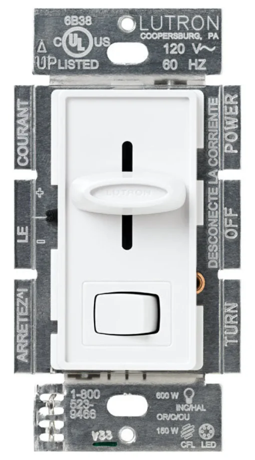 Lutron Skylark White 150 W 3-Way Dimmer Switch 1 pk