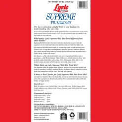 Lyric Supreme Assorted Species Sunflower Seeds Wild Bird Food 40 lb